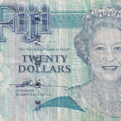 Fiji 20 Dollars - Elizabeth II Rare Note #B2