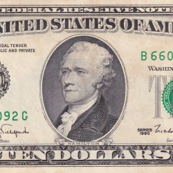 United States 10 Dollars (Federal Reserve Note) Rare Note #B2