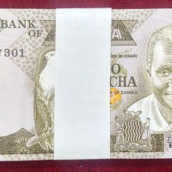 ZAMBIA 2 KWACHA UNC (100 NOTE) SERIAL PACKET