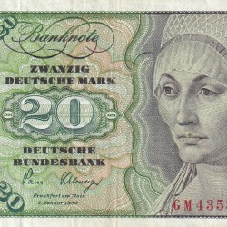Germany, 20 Deutsche Mark Rare Note #B2