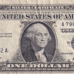 America 1 Dollar 1957 Silver Certificate (As Per Image) Rare Note#B2