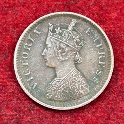 1886 British- India 1/2 Pice (Victoria) Calcutta Mint Rare Coin#C-179
