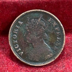 1898 British- India 1/2 Pice (Victoria) Calcutta Mint Rare Coin#C-208