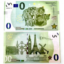 Europe 0 Euro Zoo Osnabruck Issue Limited and Collectibles Gem UNC Unique and Rare