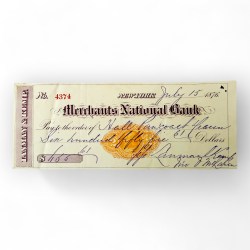 The Merchants National Bank Dollar Bill Year 1900s Unique and Rare