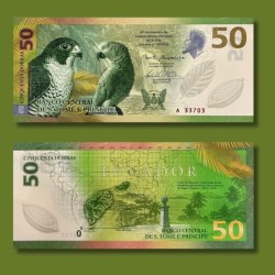 Sao Tome and Principe 50 Dobras 2025 Issue UNC Unique and Rare