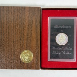 United States 1 Dollar 1972 (Eisenhower Dollar) Proof Silver Dollar Set