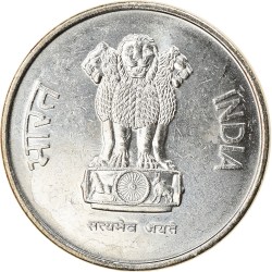 Steel 10 Paise of Republic India (AD 1988) of Ryal Canadian Mint (Ottawa) in UNC Grade