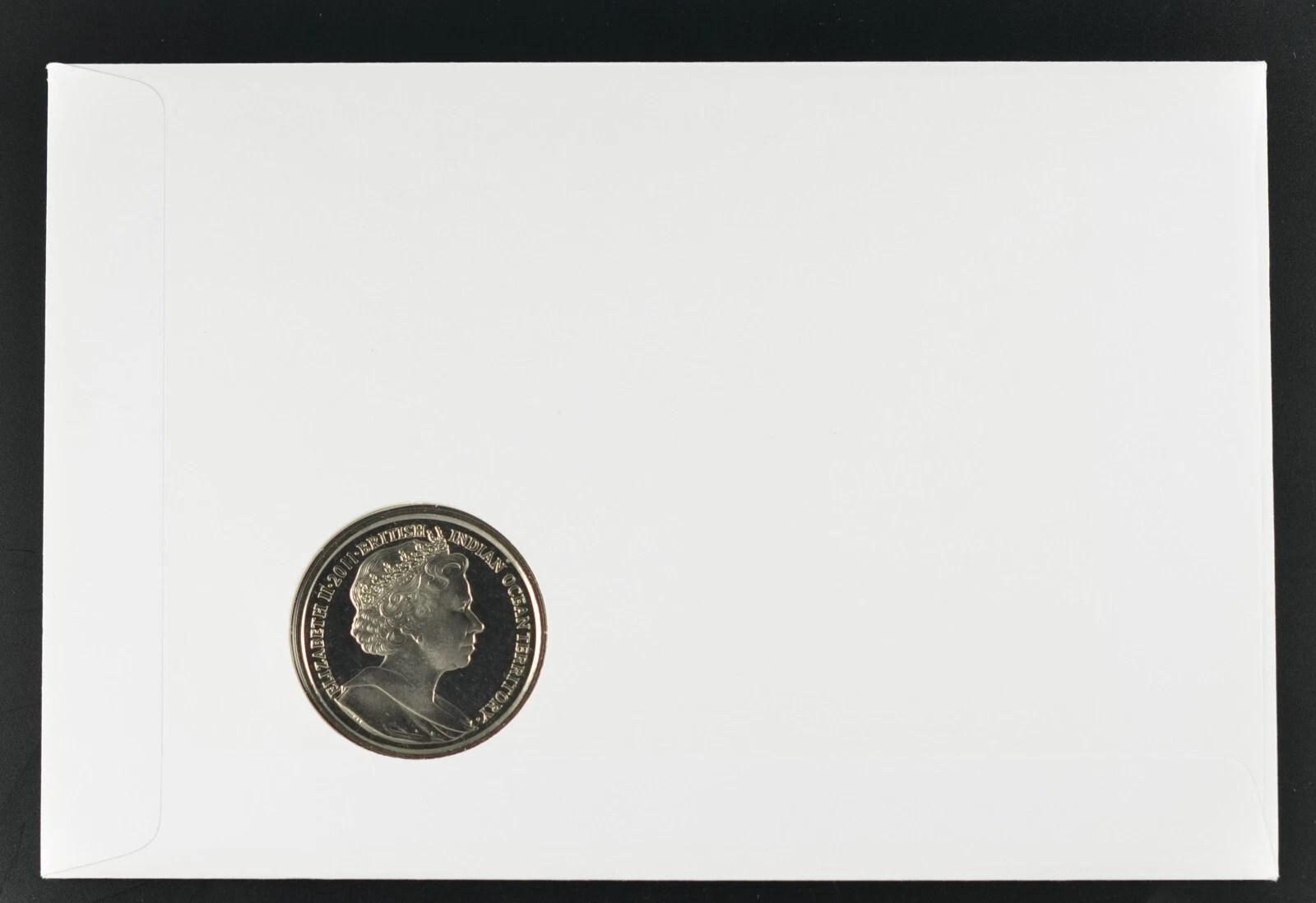 British Indian Ocean Territory 2 Pounds 2011 - Elizabeth II Prince Philip, 90th Birthday Rare Coin ( First Day Cover with Stamp )