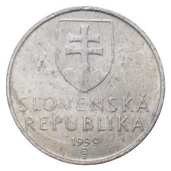Aluminium 10 Halierov of Slovakia Country (AD 1999) with The octagonal wooden belfry with the shingled roof