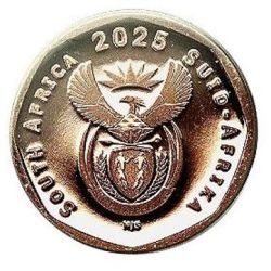 Bronze 10 Cents of South Africa (AD 2025) with A Cape honey bee (Apis mellifera capensis) UNC Grade