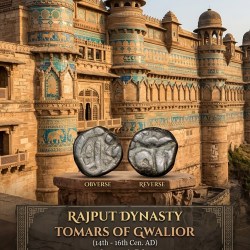 Copper 1/3 Falus of Tomars of Gwalior of Rajput Dynasty (14th - 16th Cen. AD) Very Rare