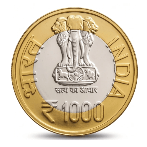 1000 Rupees 2015 Shree Jagannathan temple Bimetallic Beautiful Medieval Token Coin