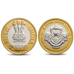 1000 Rupees 2015 Shree Jagannathan temple Bimetallic Beautiful Medieval Token Coin