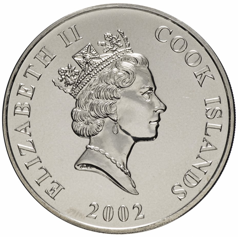 Cook Islands 50 Cents 2002 - Elizabeth II Coronation ( The Queen's Golden Jubilee ) Rare Coin ( First Day Cover with Stamp )