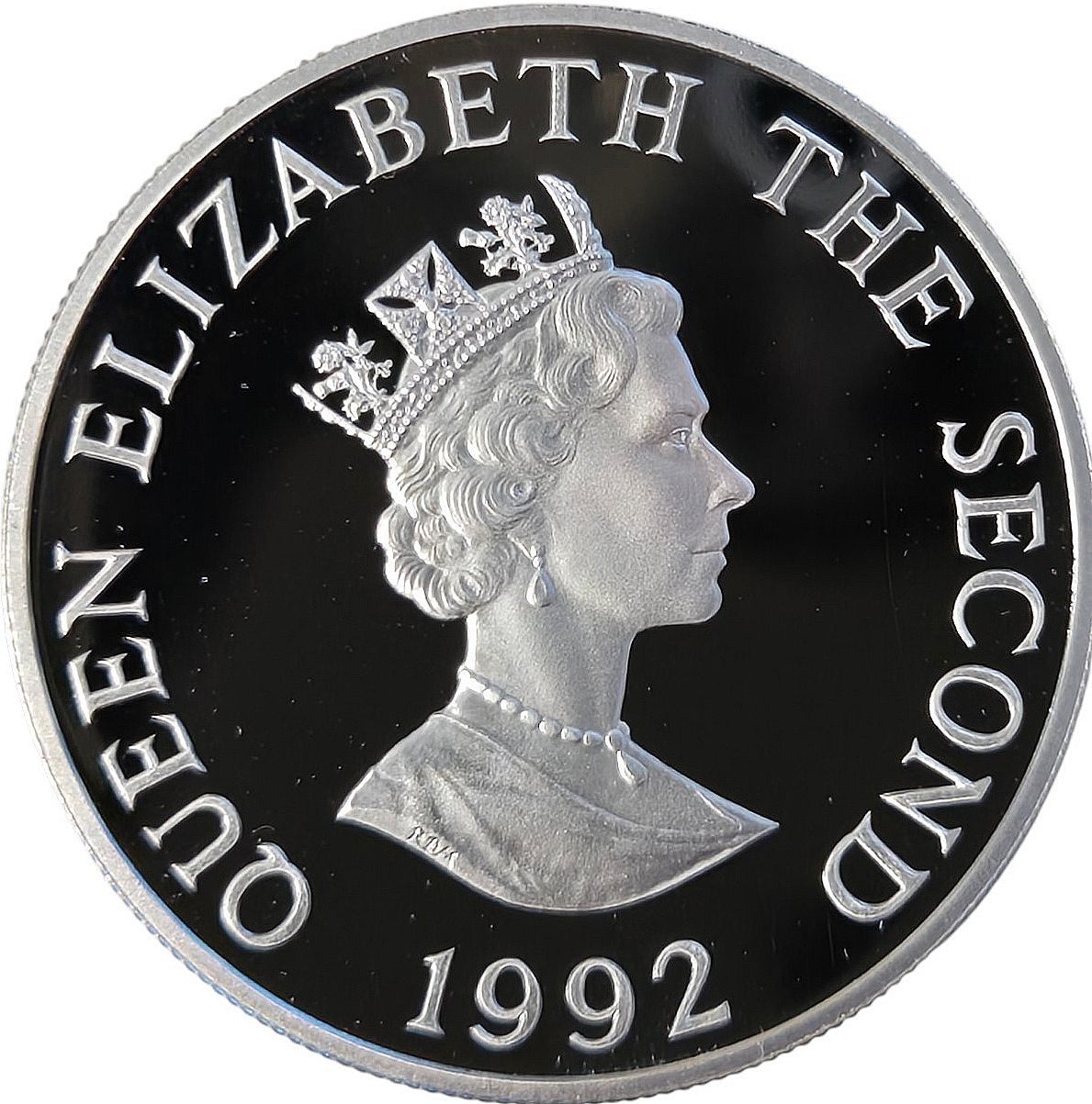 Guernsey › Alderney 2 Pounds 1992 - Elizabeth II 40th Anniversary of Queen's Reign Rare Coin ( First Day Cover with Stamp )