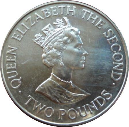 Jersey 2 Pounds 1993 - Elizabeth II Coronation Jubilee Rare Coin ( First Day Cover with Stamp )