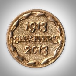 Rare Sheaffer 1913-2013 Centenary A Century of Excellence Gold Plated Commemorative Token Coin # A256