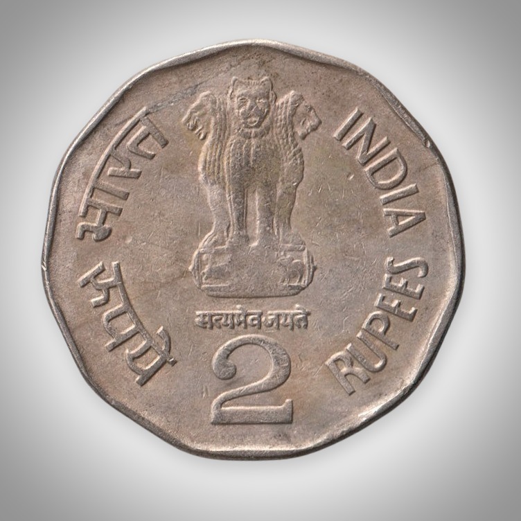 Extremely Rare 2 Rupee 1999 Chhatrapati Shivaji Hyderabad Mint Republic India Coin # A393