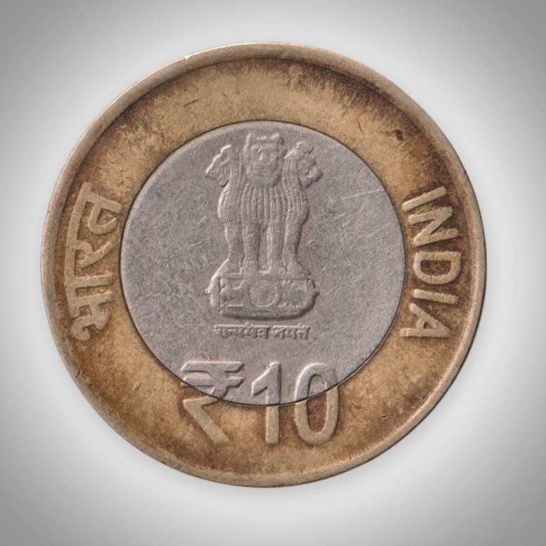 Rare 10 Rupees 2012 60 Years of the Parliament of India Noida Mint Republic India Coin # A398
