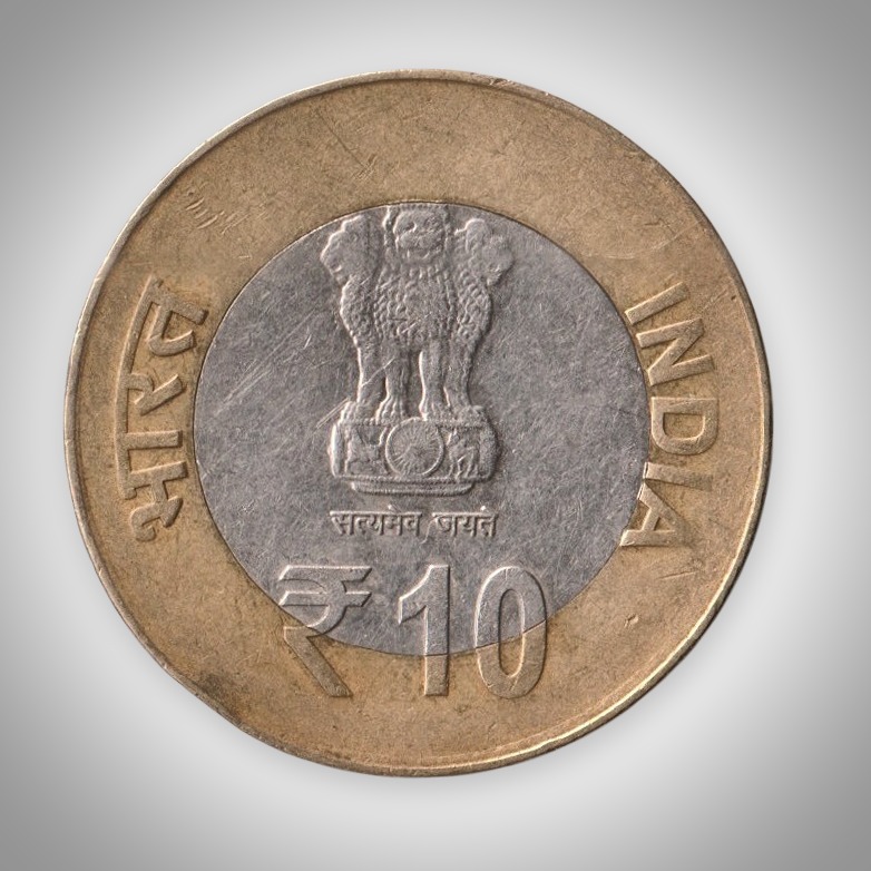 Rare 10 Rupee 2015 Lala Lajpat Rai 150th Birth Anniversary Mumbai Mint Republic India Coin # A402