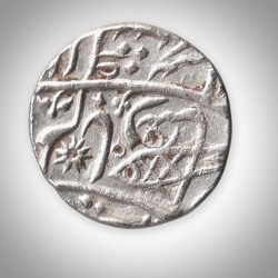Rare Silver Rupee Indian Princely State Mughal Style Persian Legend Silver Coinage India Coin # A416