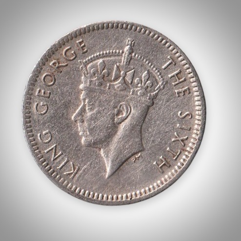 Rare 5 Cents 1948 King George VI Commissioners of Currency Malaya British Malaya Coin Foreign Mint # A447