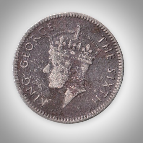 Rare 5 Cents 1950 King George VI Commissioners of Currency Malaya British Colonial Coin Foreign Mint # A448