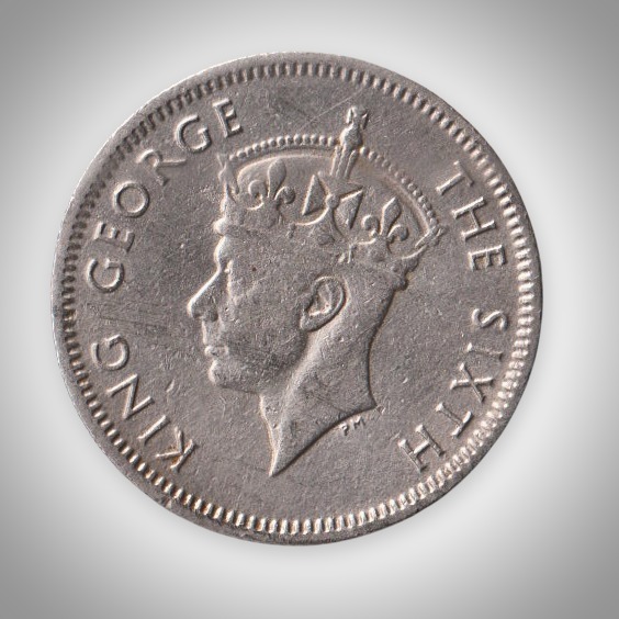 Rare 10 Cents 1948 King George VI Malaya British Colonial Copper Nickel Coin Foreign Mint # A453
