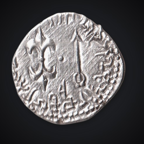 Rare Silver Drachm Nahapana Kshaharata Dynasty Western Kshatrapas Ancient India Coin # A455