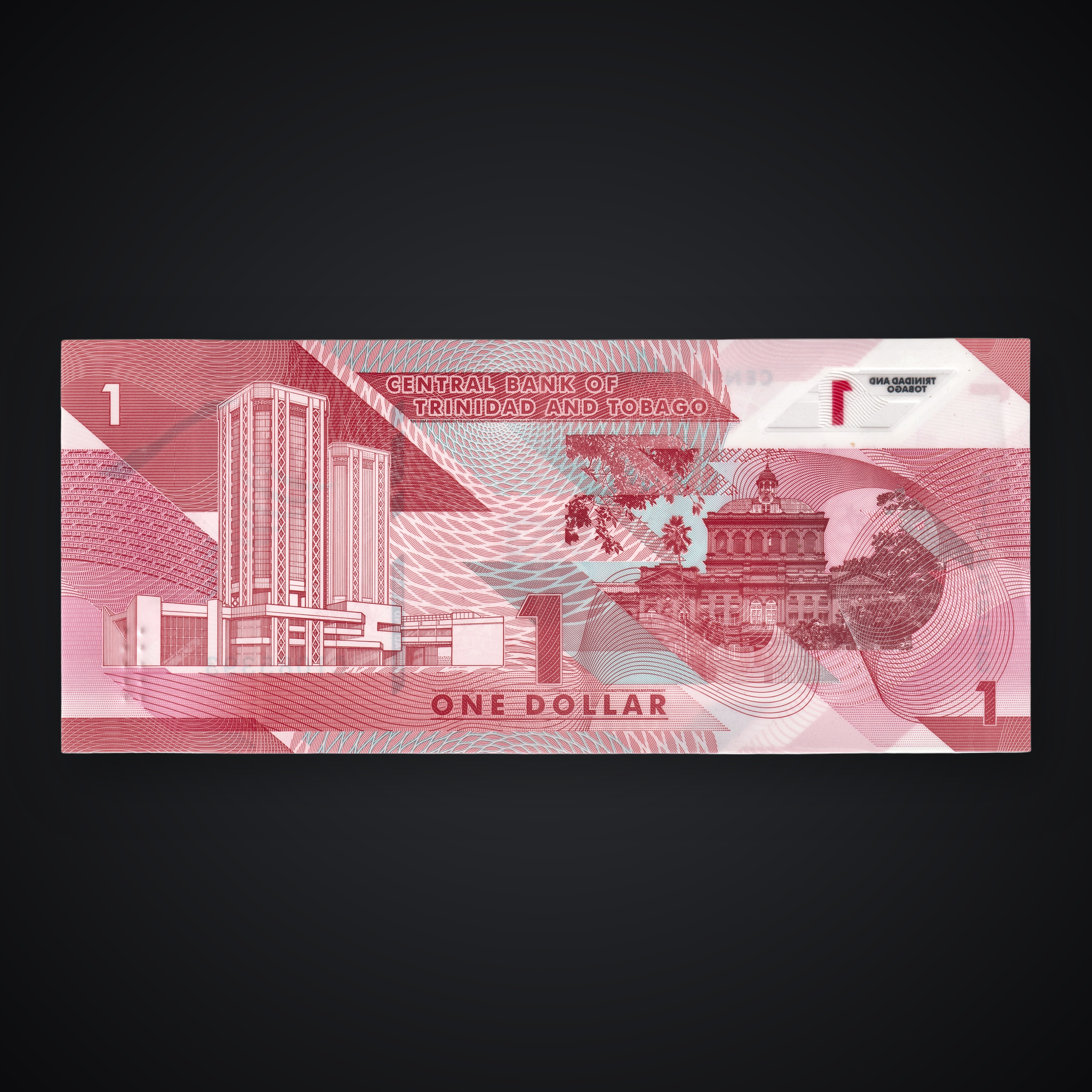 Rare 1 Dollar 2020 Central Bank of Trinidad and Tobago Polymer Series World Banknote Note Signature Alvin Hilaire Governor # A486