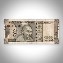Rare 500 Rupees 2019 Fancy Number 444888 Mahatma Gandhi New Series Reserve Bank of India Note # A494