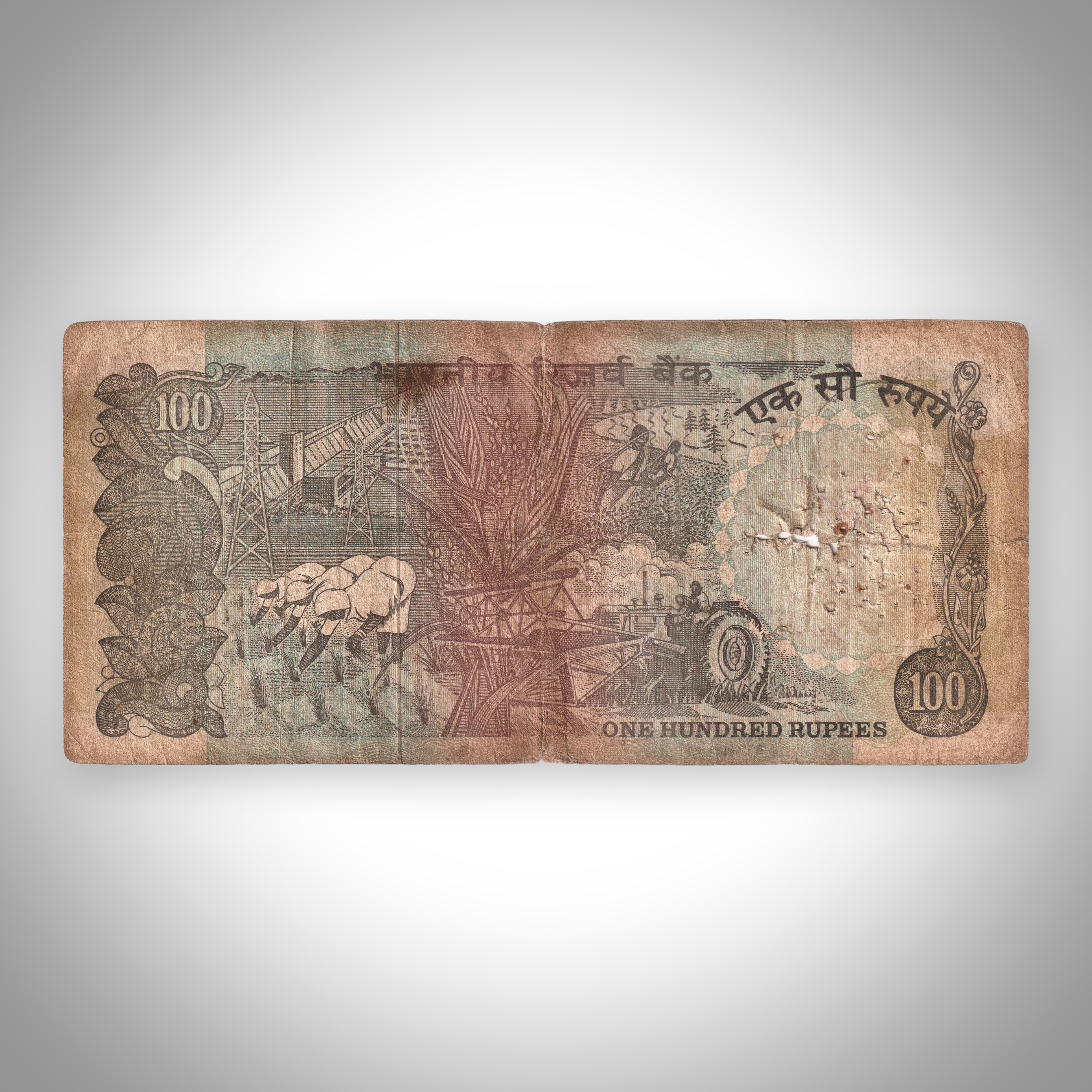 Rare 100 Rupees Manmohan Singh Signature Agriculture Series Reserve Bank of India Republic India Note # A516