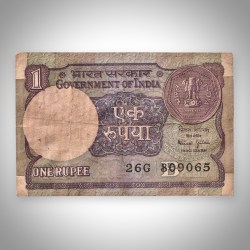 Rare 1 Rupee 1990 Bimal Jalan Signature Government of India Republic India Note # A579