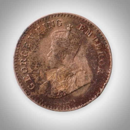 Rare 1/12 Anna 1915 King George V Calcutta Mint British India Coin # A601
