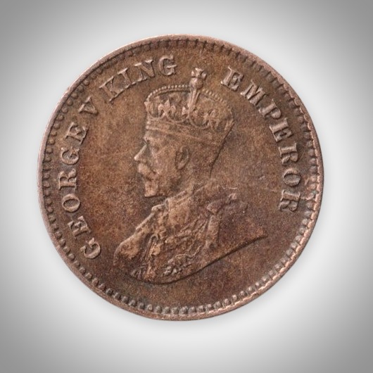 Rare 1/12 Anna 1923 King George V Calcutta Mint British India Coin # A608