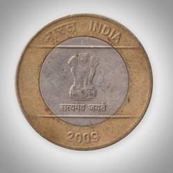 Rare 10 Rupees 2009 Connectivity and Information Technology Noida Mint Republic India Coin # A615