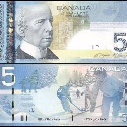 Canada 5 Dollars World Banknote 2010 P101Ad UNC Unique and Rare