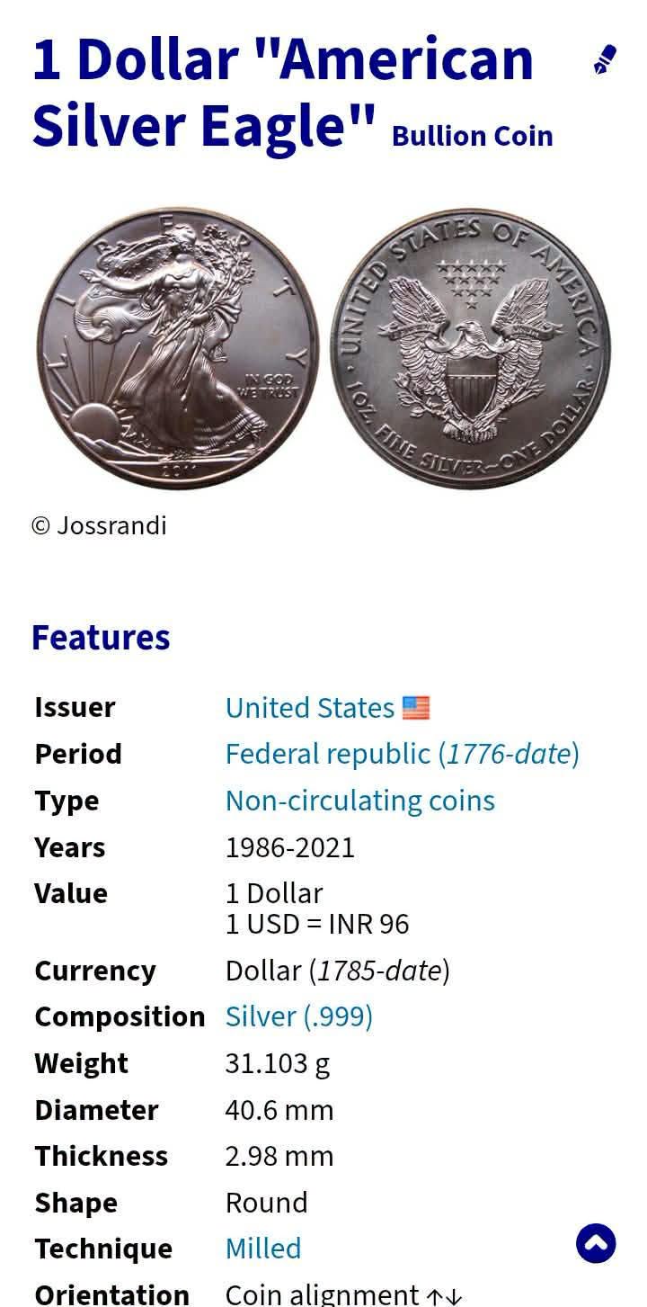 UNITED STATES🇺🇸 OF AMERICA SILVER .DOLLAR 1 WALKING Liberty The Walking Liberty ONE dollar Coin weight 31g purity 99.99 EXCELLENT CONDITION