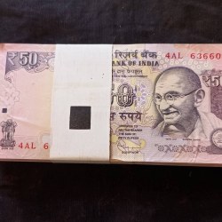 Reserve Bank of India Denominaton 50₹ bundle Gem unc condition