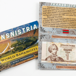 Transnistria 1 Ruble UNC Note With Beautiful Folder