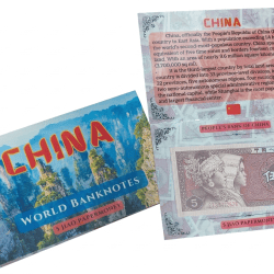 China 5 Yuan UNC Note With Beautiful Folder