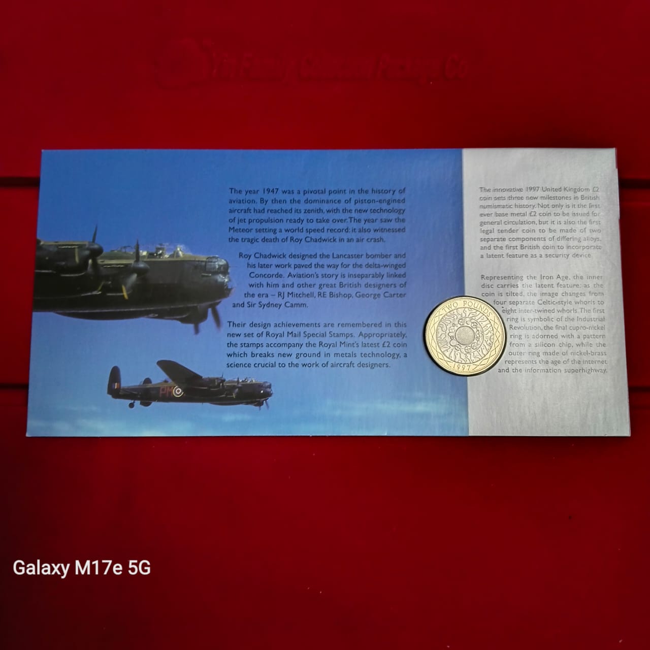 Ex Rare Two Pounds Proof Coin issued Royal Mint "Flights of Genius" Concord Aviation Year 1997 United Kingdom £2 coin