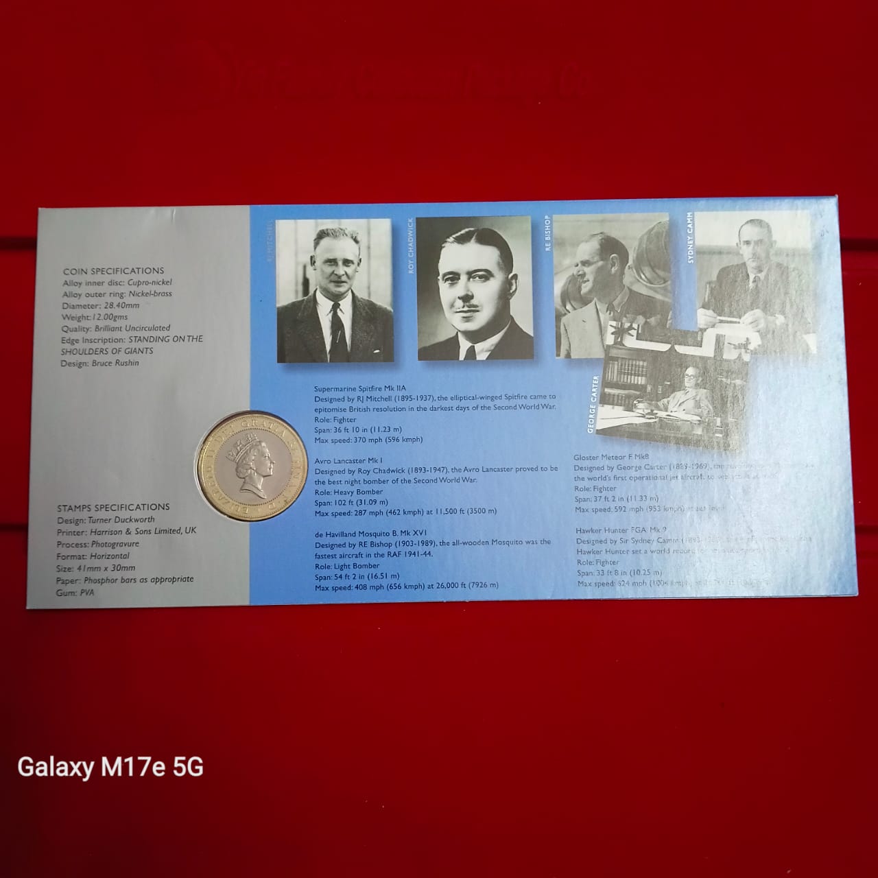 Ex Rare Two Pounds Proof Coin issued Royal Mint "Flights of Genius" Concord Aviation Year 1997 United Kingdom £2 coin