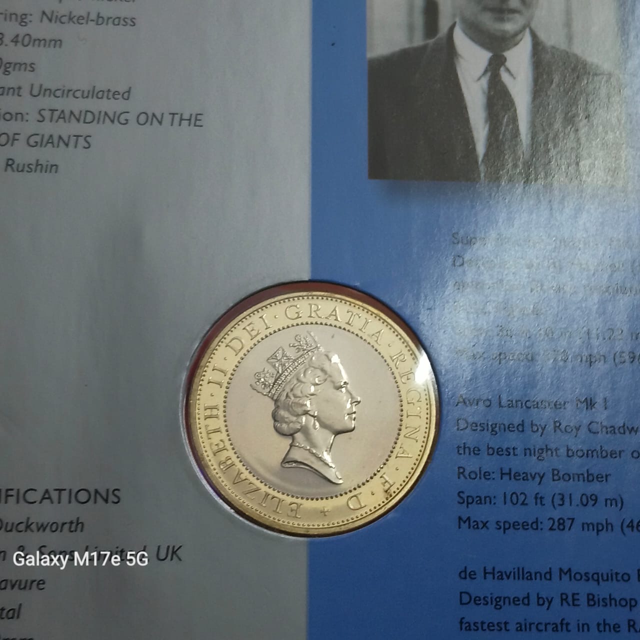 Ex Rare Two Pounds Proof Coin issued Royal Mint "Flights of Genius" Concord Aviation Year 1997 United Kingdom £2 coin