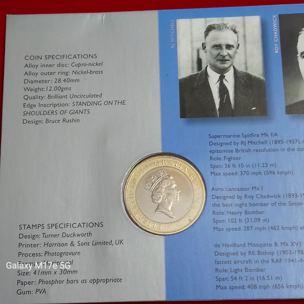 Ex Rare Two Pounds Proof Coin issued Royal Mint "Flights of Genius" Concord Aviation Year 1997 United Kingdom £2 coin