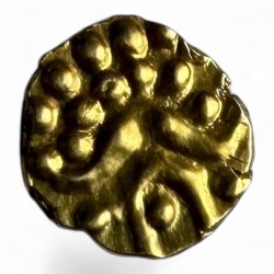 Gold Fanam South India Ganesh Motif Issue Very Unique and Rare Issue