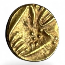 Gold Fanam South India Ganesh Motif Issue Very Unique and Rare Issue