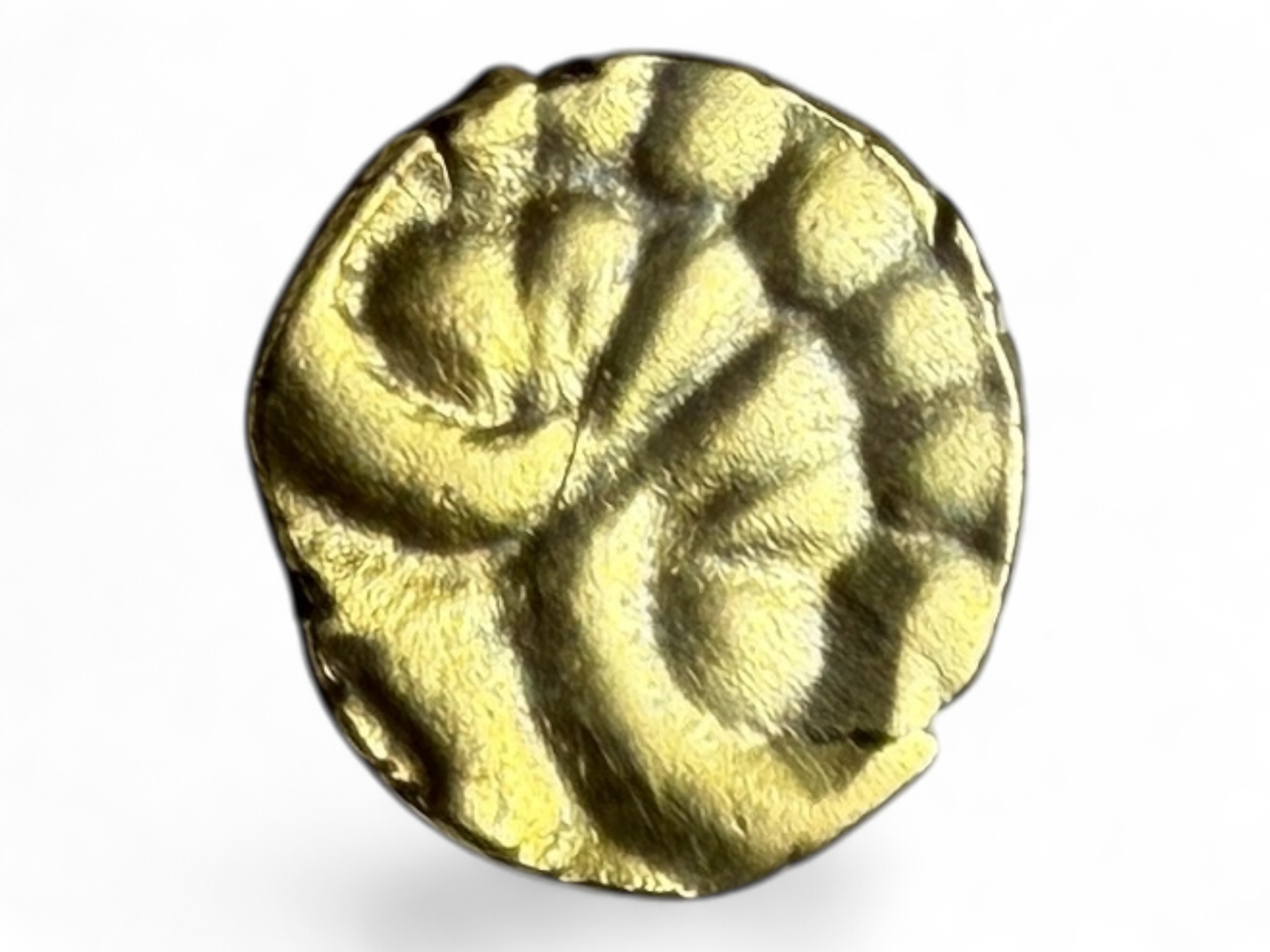 Gold Fanam South India Ganesh Motif Issue Very Unique and Rare Issue