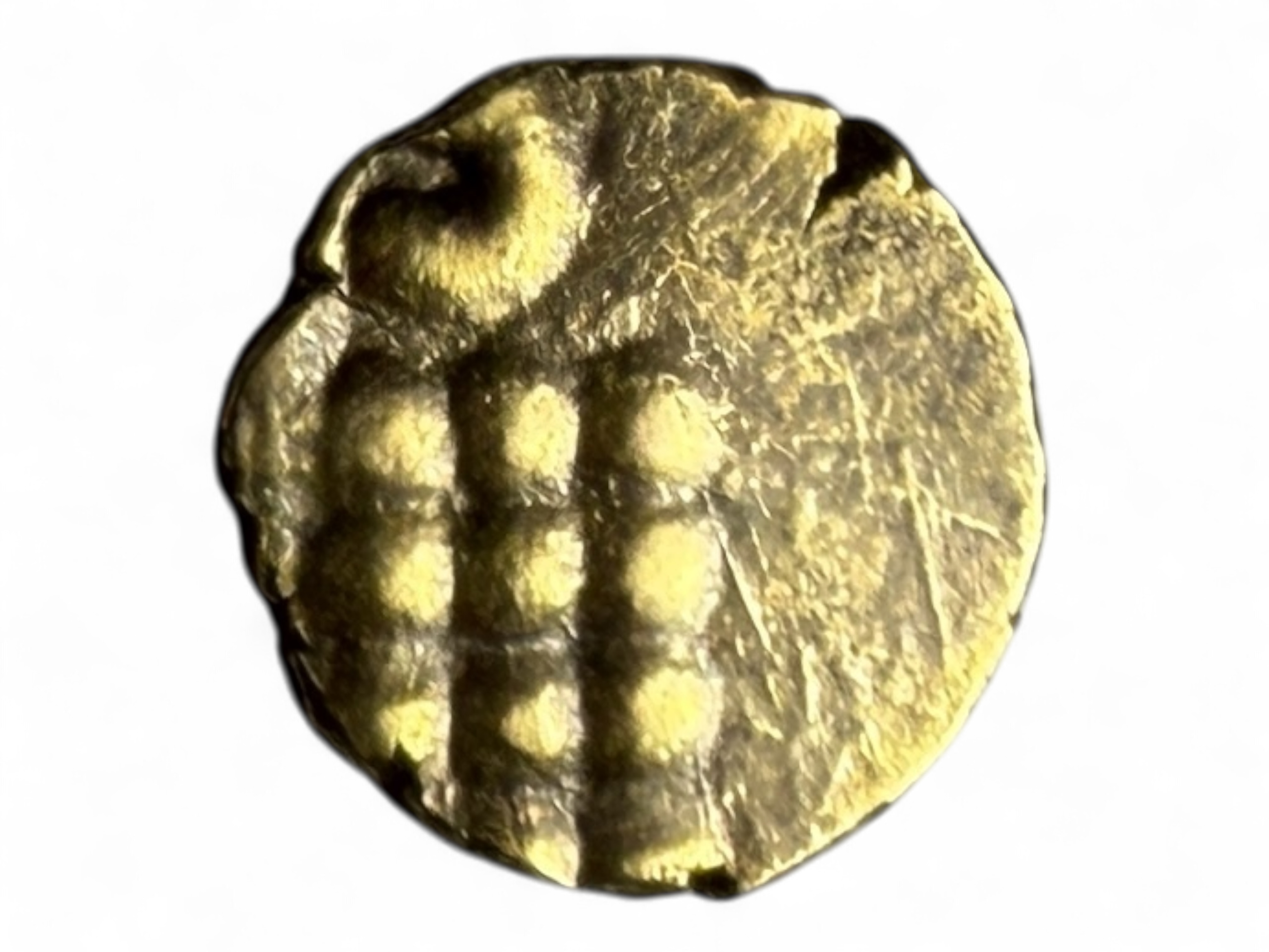 Gold Fanam South India Ganesh Motif Issue Very Unique and Rare Issue